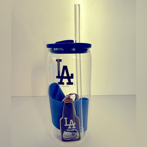 Los Angeles Dodgers Glass & Keychain - Picture 1 of 10